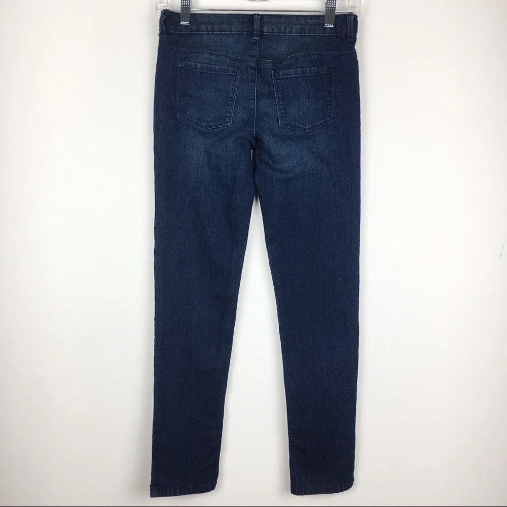 NWT Gymboree Girls Kids Size‎ 12 Embroidered Dark Wash Skinny Jeans